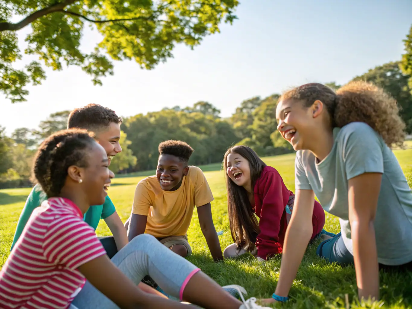 A photograph of young people participating in a youth outreach program at Centre de Tir Rouchon, emphasizing education and teamwork.