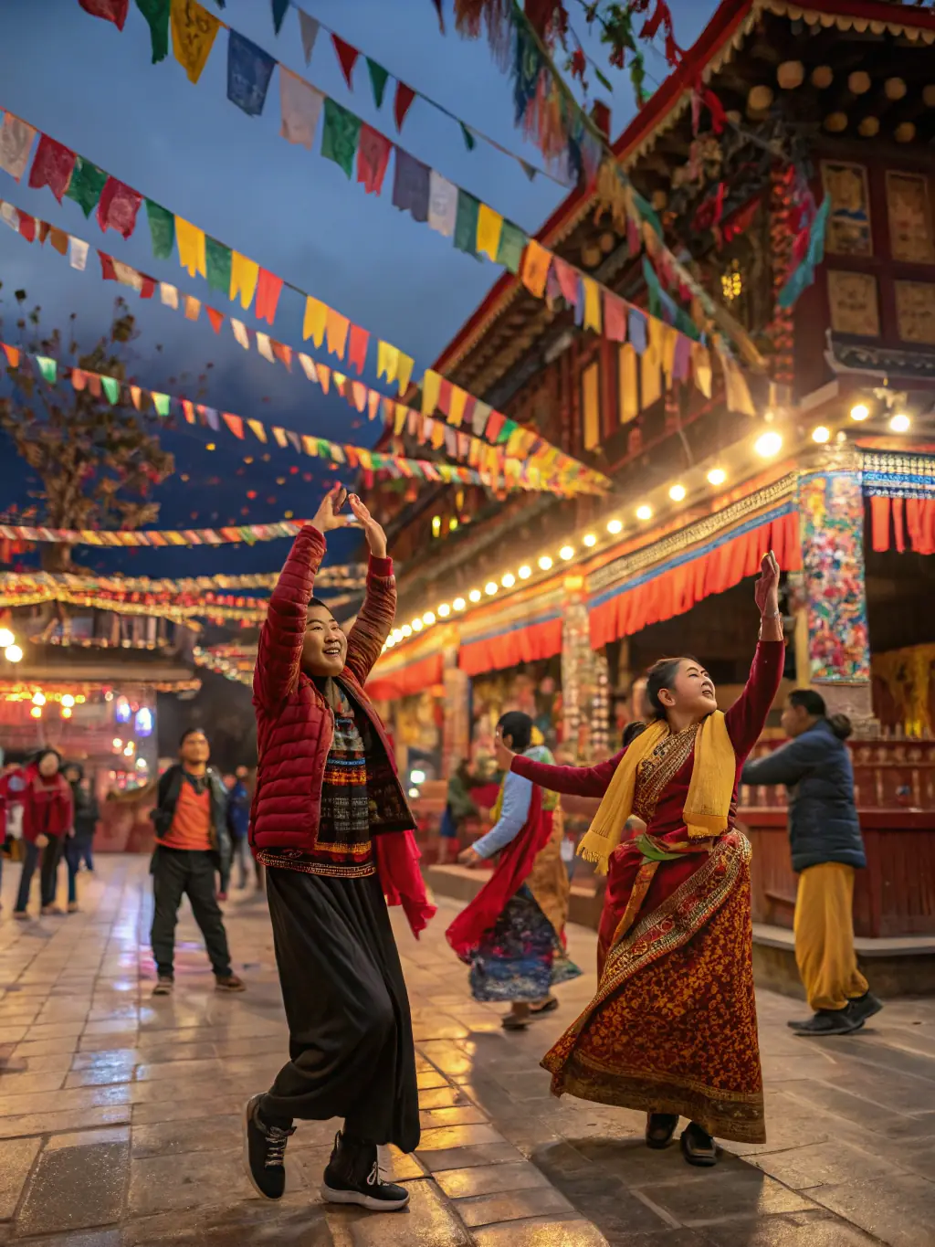 A vibrant photo of a community cultural festival with music, dance, and art displays, showcasing the federation's cultural and social initiatives.